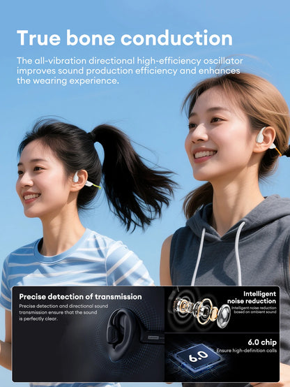 Lenovo S106 IPX8 Waterproof Bone Conduction Earphone Bluetooth 6.0 Headphone MP3 Built-in 32GB Memory Wireless Sport Headset Mic