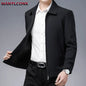 Spring Autumn Men's Jacket Thin Casual Business Jacket Men Office Dress Coat Man Social Jackets for Men Outerwear Black M-XXXL