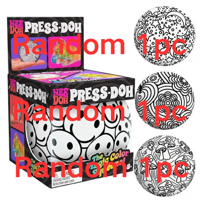 NEW NeeDoh Graffiti Ball Blind Box Series Desktop Ornament Stress Squishy Toys For People Under Pressure Fun Soft Stress Ball