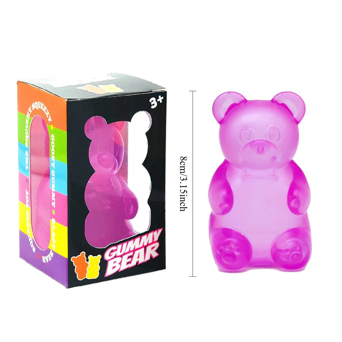 Schylling Needoh Nice Cube Sensory Nice-Sicle Stress Relief Squishy Cube Anti-Anxiety Squeeze Object For Focus ADHD Population