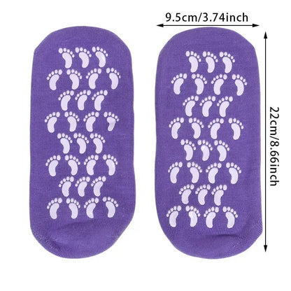 Reusable Silicone Moisturizing Mask Socks Exfoliating Anti Crack Protective Gloves Dry Dead Skin Remover Tools Hand Foot Care