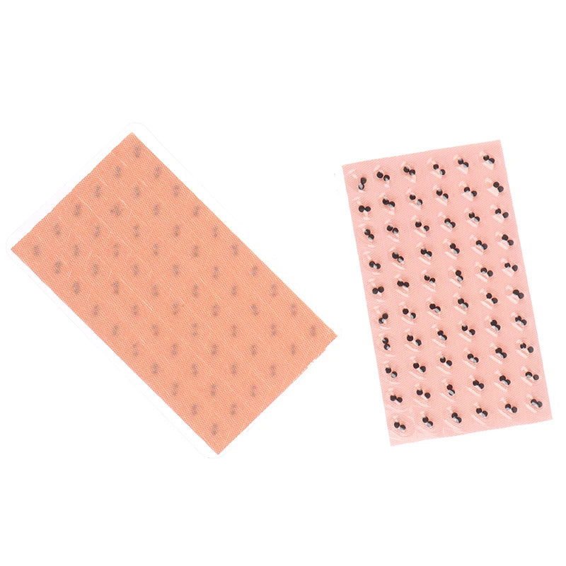 NEW SALE 600Pcs/lot Double Grain Ears Stickers Acupuncture Ear Massage Press Seeds Needle