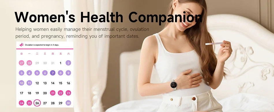 2026 New 7.6mm Ultra-Slim Smart Watch Women AMOLED HD Display LED Flashlight Always-On Time Display Fashion Ladies Smartwatches