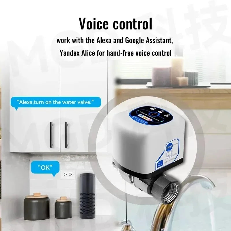 eWelink Zigbee Intelligent Valve DN15/DN20/DN25 App Rmote Control Works With Salutel/Alexa/Alice/Google Assistant/Smart Things