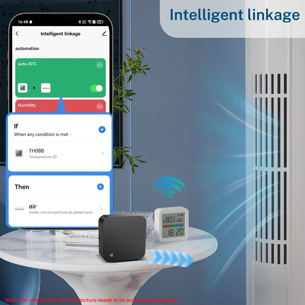 Tuya WiFi Temperature Humidity Sensor for Smart Home with LCD Screen Backlight Hygrometer Thermometer Support Alexa Google Home