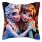 Cute Cartoon Frozens Elsas Pillow Covers Cartoon Sofa Decorative Home Double-sided Printing Short Plush Cute Cushion Cover