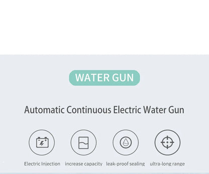 Mini Electric Automatic Water-Absorbing Water Gun with Modular Battery,Large-Capacity High-Pressure Water Spray Toy for Children