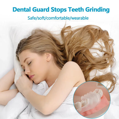 1Pc Silicone Dental Mouth Guard Stop Teeth Grinding Bruxism Eliminate Clenching Sleep Aid For For Sleep Snoring Health Care