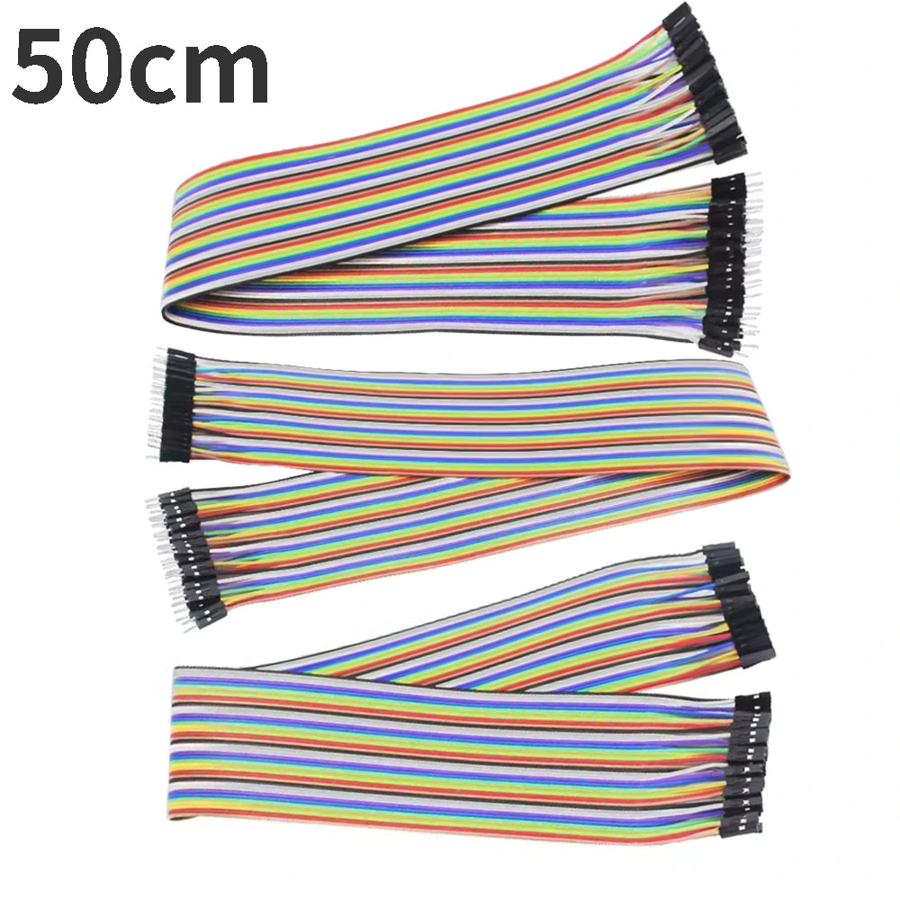 40-120PCS Jumper Wire DuPont Line DuPont Cable Connection male to male+female to female and male to female for Arduino DIY KIT