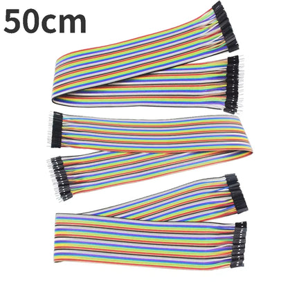 40-120PCS Jumper Wire DuPont Line DuPont Cable Connection male to male+female to female and male to female for Arduino DIY KIT