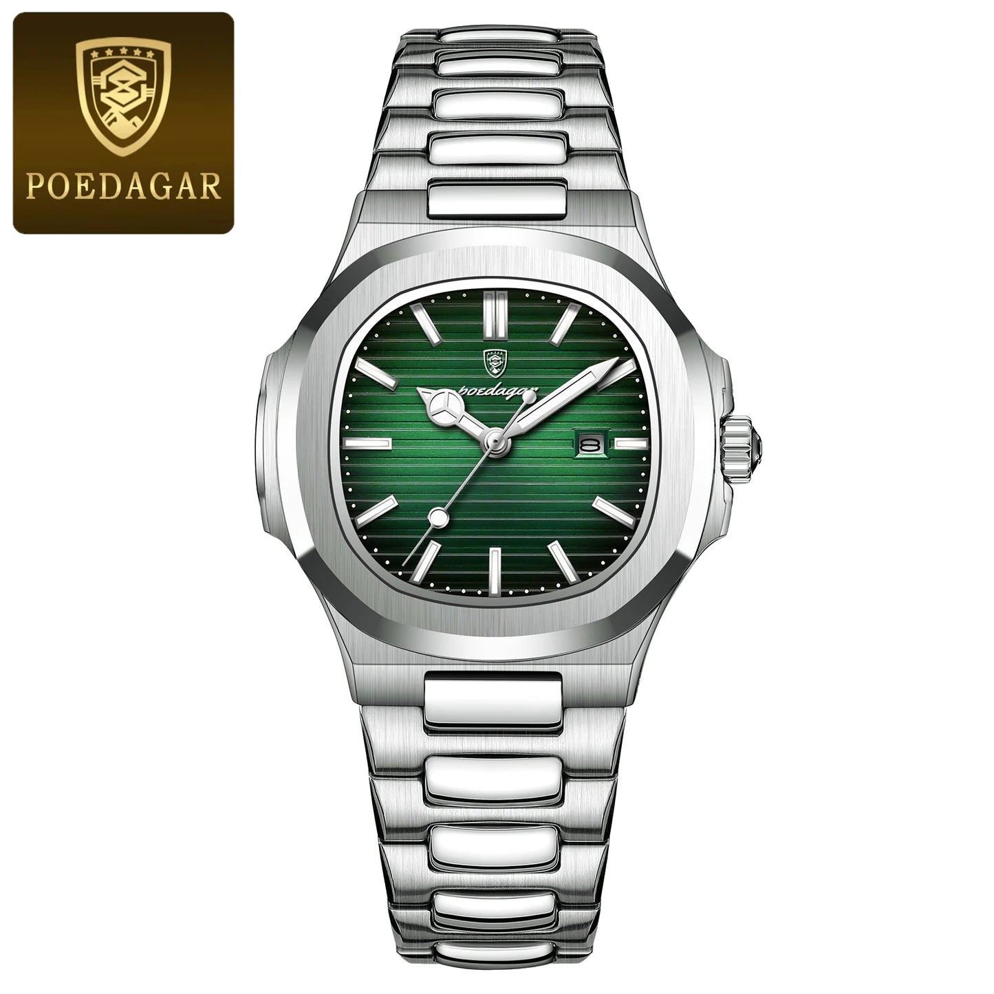 POEDAGAR Luxury Woman’s Quartz Watch Date Waterproof Luminous Ladies Wristwatch Stainless Steel Fashion Watches For Women casual