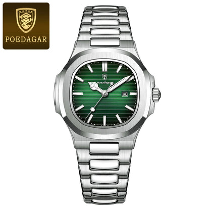 POEDAGAR Luxury Woman’s Quartz Watch Date Waterproof Luminous Ladies Wristwatch Stainless Steel Fashion Watches For Women casual
