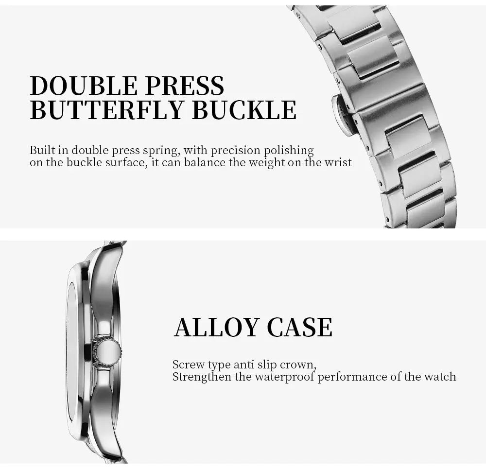 NIBOSI Sport Mens Watches Top Brand Luxury Auto Date Watch Men Waterproof Luminous AQUANAUT Quartz Watches for Men Reloj Hombre