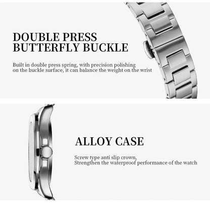 NIBOSI Sport Mens Watches Top Brand Luxury Auto Date Watch Men Waterproof Luminous AQUANAUT Quartz Watches for Men Reloj Hombre