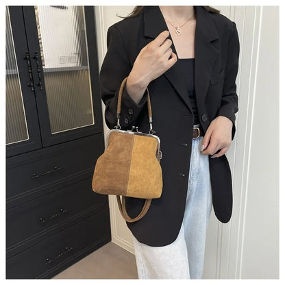 New Vintage Style Women Handbag Fashionable Navy Blue Designer Shoulder Bag Versatile Lady‘s Denim Purses Crossbody Bags
