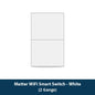 Zemismart Matter WiFi 1 2 3 4 6 Gangs Smart Wall Light Switch Neutral Required with Big Button SmartThings App Homekit Control