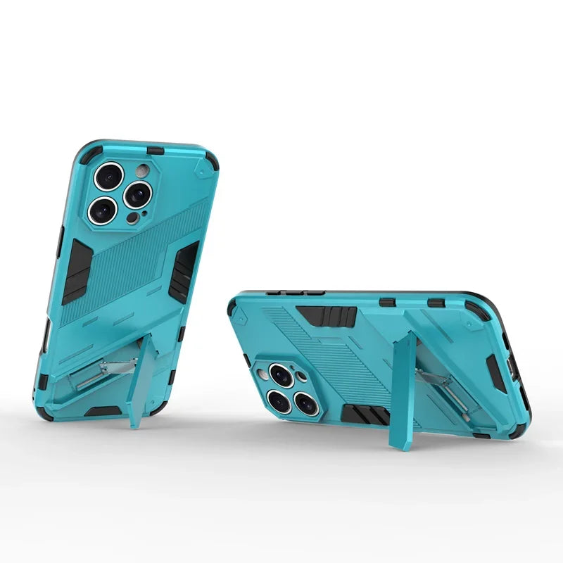 Armor Shockproof Protective Magnetic Holder Case For iPhone 17 Pro Max 16 15 14 12 13 11 Pro Max Plus 17Air 13 12 Mini Cover