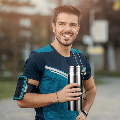 1L Thermal Water Bottle, Keep Cold & Hot Thermos for Water Tea Coffee, Vacuum Flasks Stainless Steel Bottle