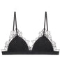 BANERDANNI Pure Desire Victoria French Lace Embroidered Lingerie Women's Thin Cup Triangle Cup Bra Set Comfortable No Underwire
