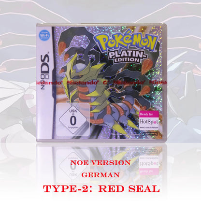 NOE Version Pokémon Platin-Edition New Sealed Package DS Video Game Card With Box and Manuals For DS 2DS 3DS Console