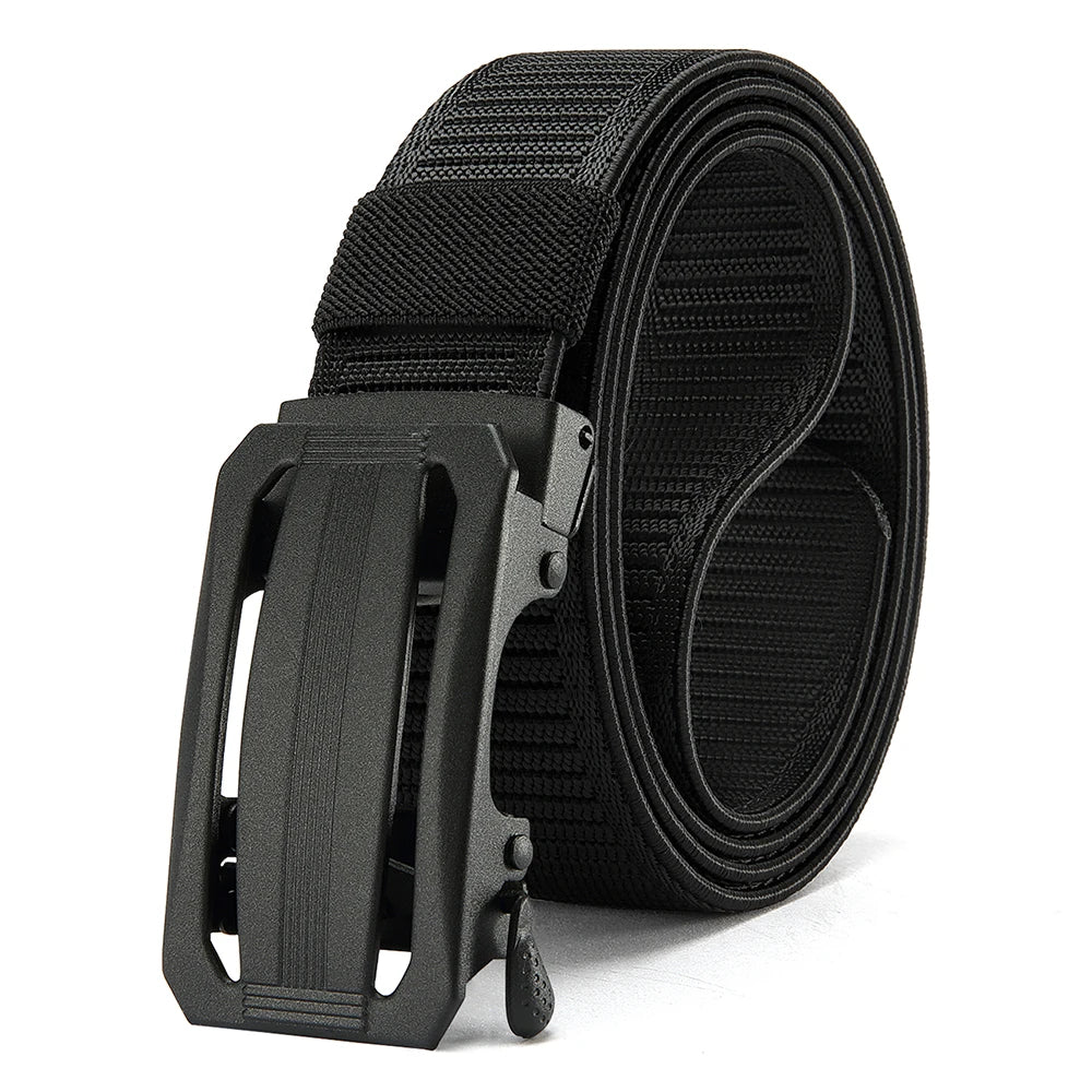 Automatic Buckle Light Comfortable Nylon Military Belt Outdoor Hunting Multifunctional Tactical Canvas Belt High Quality Men Bel