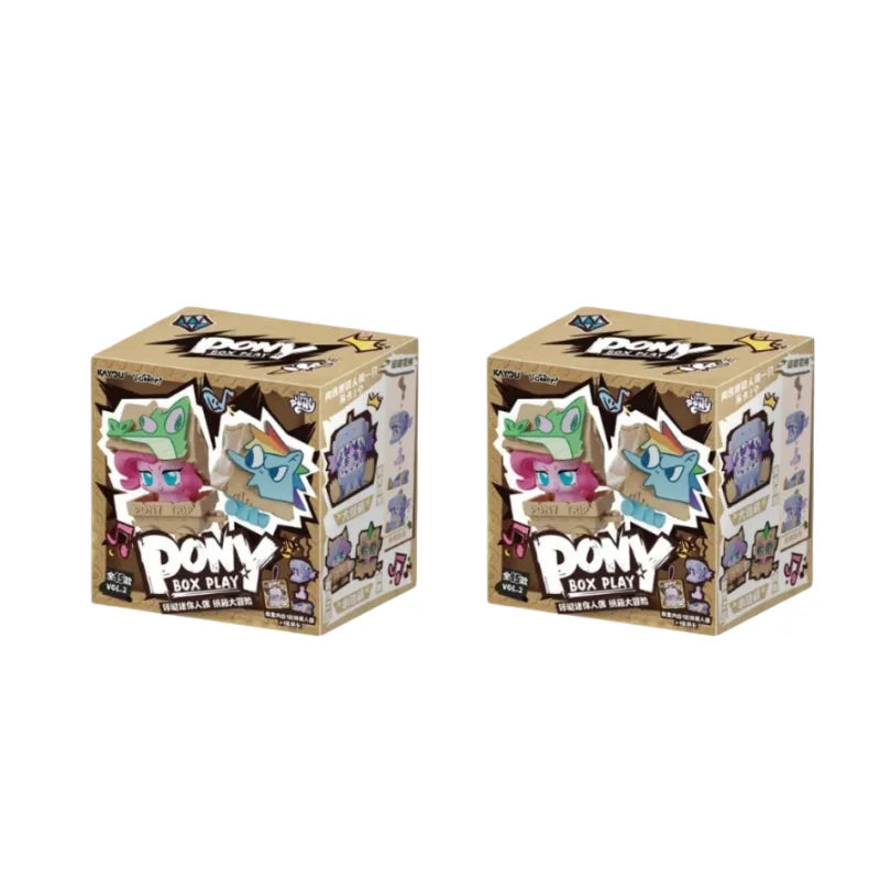 Hot Sale  KAYOU My Little Pony Kadder Mini Figure V2 Blind Box Adventure Pony Trip Box Play Desktop Ornament Toy Birthday Gift