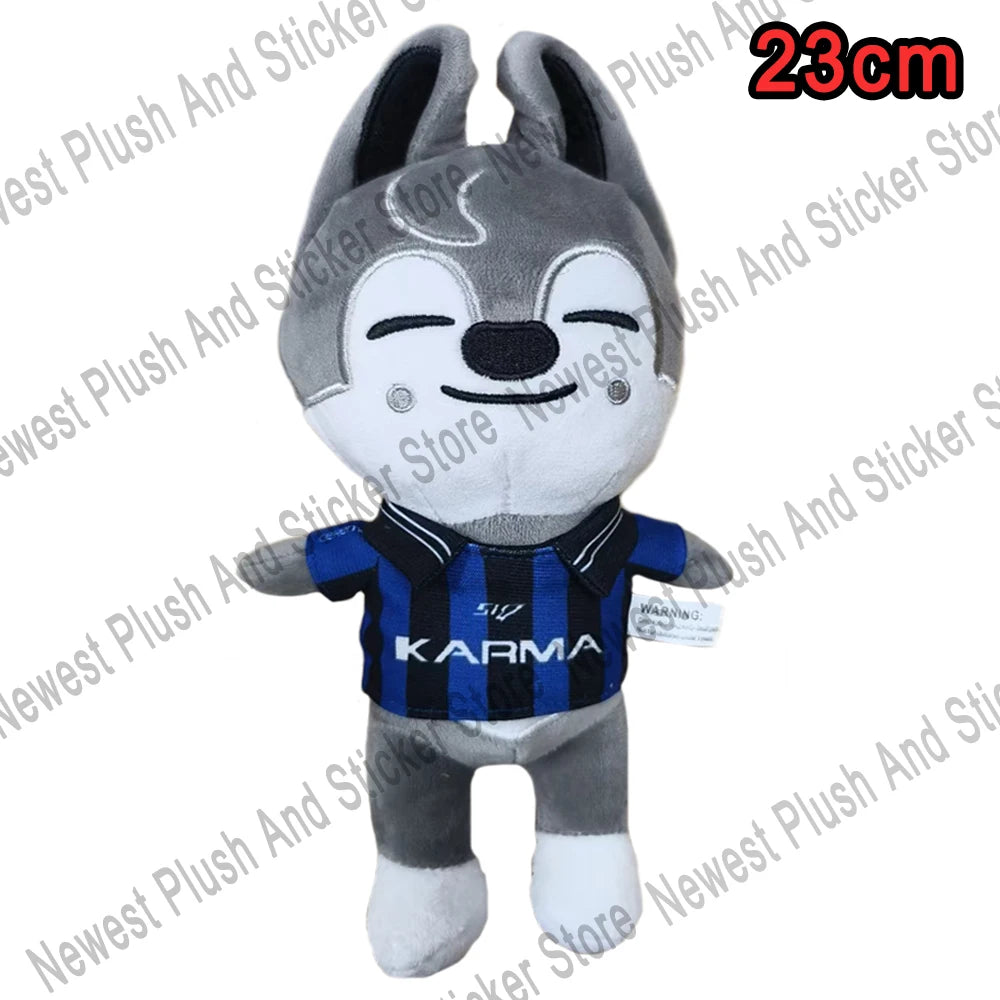 8pcs Skzoo Plush 25cm Kpop Cartoon Stuffed Animal Plushies Stray Kids Plush Doll Toys Kawaii JYP Adults KZ Fans Keychain  Gift