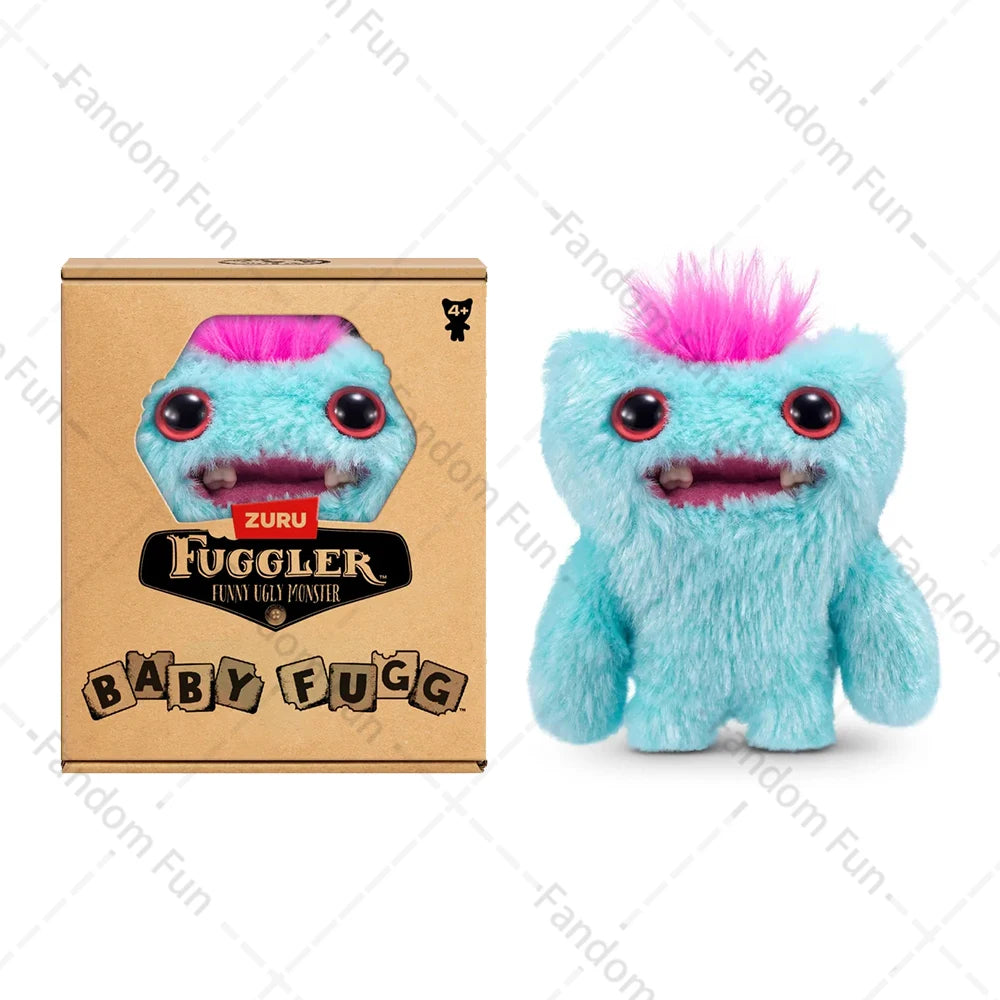 Baby Fugg Fuggler Monster Plush Doll  Original Rabid Rabbit Funny Ugly Hedge Grog Screech Wide-Eyed Teeth Monster With Box