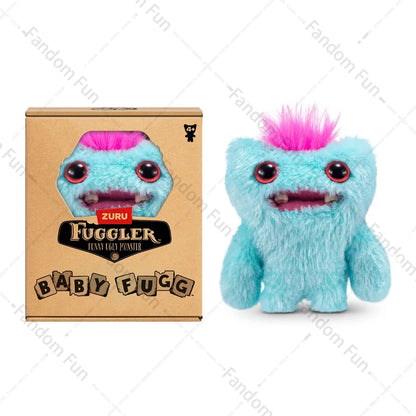 Baby Fugg Fuggler Monster Plush Doll  Original Rabid Rabbit Funny Ugly Hedge Grog Screech Wide-Eyed Teeth Monster With Box