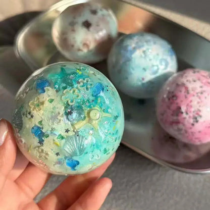 Satisfying Sound Crunchy Squishy Toys Non-bounce Shapable Building Blocks Squeeze Pinch Handmade Sensory Fidget Ball