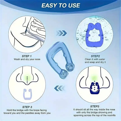 Magnetic Anti Snoring Nose Clip Silicone Snore Stopper Sleep Aid Apnea Corrector Guard with Case for Men Women Vent Blocker Clip