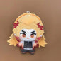 Demon Slayer Figure Anime Plush Doll Fans Gift Q Version Toy Gifts Kamado Nezuko Keyrings Cartoon Character Keychains Bag Charms
