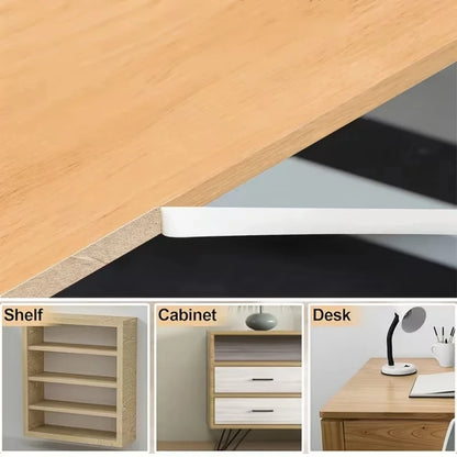 1pc 10mX1/1.5/2cm Wood Grain PVC Edge Banding Tape, Self-Adhesive Peel and Stick Furniture Edge Trim for Cabinets, Tables