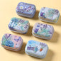 1/3/6PCS Flip Cover Tin Box Mini Rectangular Iron Box Decorative Box Portable Small Storage Cans Candy Pills PaperClip CuteStyle