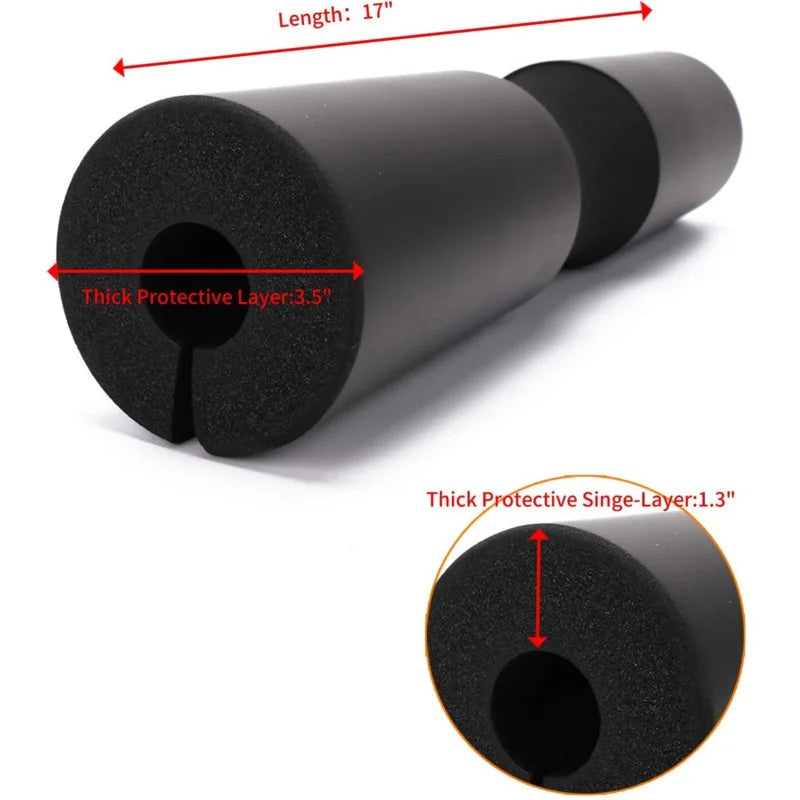 Barbell Pad for Hip Thrust Squat, Non‑Slip Thick Foam Bar Pad, Weight Lifting Shoulder Protector Cushion for Bar Home Gym