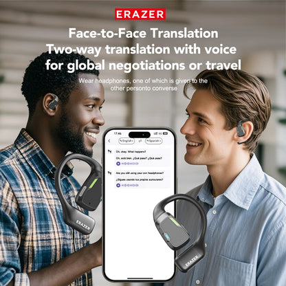 [Słuchawki douszne z tłumaczem AI] Erazer XP6 Słuchawki bezprzewodowe Zestaw słuchawkowy do gier Korektor APP Słuchawki Bluetooth Wodoodporne Mocny dźwięk