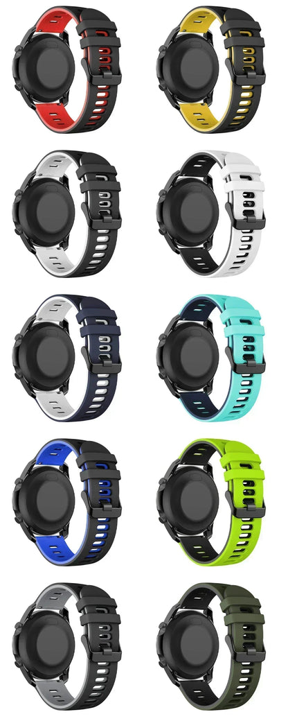 Silikonowy pasek 22 20mm do HUAWEI WATCH GT 4 GT4 Pro 46mm Band GT 3 2 42mm HONOR Magic Watch 4 GS 3 Pro ES Wymiana bransoletki