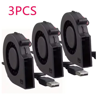 75mm USB Fan Cooling Turbo Blower Brushless 3D Printer 7515 For Extruder DC Cooler Power Inverter Air Pump PC CPU
