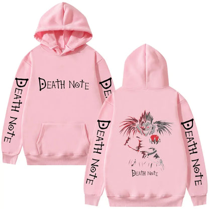 Y2K Anime Death Note Ryuk Graphic Hoodie Men Women Clothing Fashion Vintage Oversized Sweatshirt Men's Cartoon Manga Merch Hoodi
