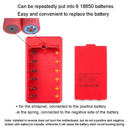 6*18650 Battery Holder Dual USB Power Bank Battery Box Mobile Phone Charger DIY Shell Case