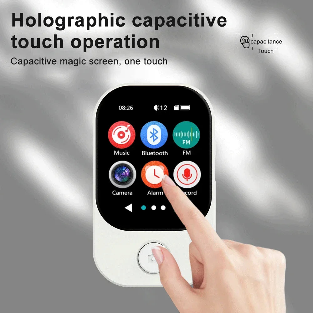MP3 Player HiFi 2026 New Bluetooth 5.3 Sports Sound Music Walkman with Camera for Photos Built-in FM Radio Voice Recorder