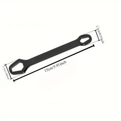 8 to 17 Black Multifunctional Double End Box Wrench Hexagon Double End Solid Wrench Screw and Nut Tool with Various Diameters