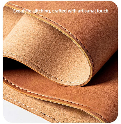 3in1 Large Mouse Pad Double Sided Leather Cork Waterproof Gaming Office Desk Mat Non Slip Computer Desk Pad Accessories Mousepad