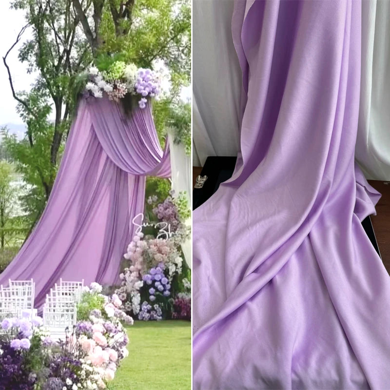 Stretch Knit Jersey Fabric Good Draping Cloth for Wedding Decor, Party Backdrops, Curtains,Photography Background Wide 170cm