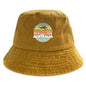 "AUSTRALIA" Kangaroo Printed Bucket Hat Trendy Simple Summer Hip Hop Fishing Hat For Gifts Unisex Outdoor Accessory Travel Hat