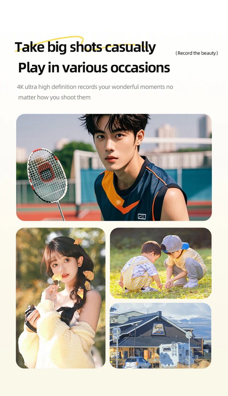 Xiaomi Retro 4K CCD Camera 50MP Auto Focus Dual Flash 8x Zoom Portable Student Vlog Camera for Beginners Travel Gift Photography