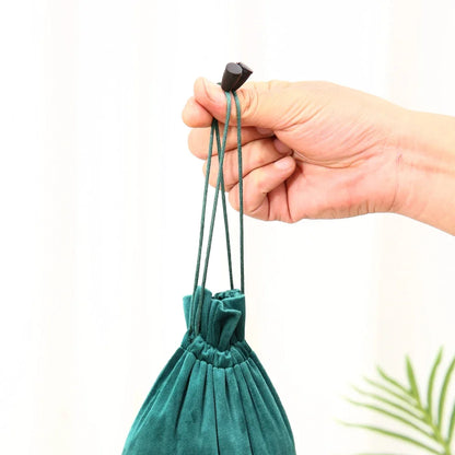 1pcs Gift Cloth Bags with Drawstring New Year Wedding Easter Package Pouches Soft Touching Jewelry Velvet Bag