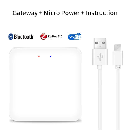 Tuya Multi Mode ZigBee Bluetooth Gateway Hub Wireless Smart Home App Remote Controller Bridge Voice Control Alexa Google Home