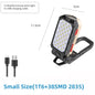 4000MaH Rechargeable Work Light 30W Super Bright COB Flashlight With Magnetic Portable Outdoor Power Bank Camping Emergency Lamp