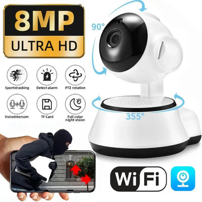 3MP WiFi Camera Home PTZ IP Camera Color Night Audio Wireless Surveillance Camera Auto Home Tracking Security CCTV Camera
